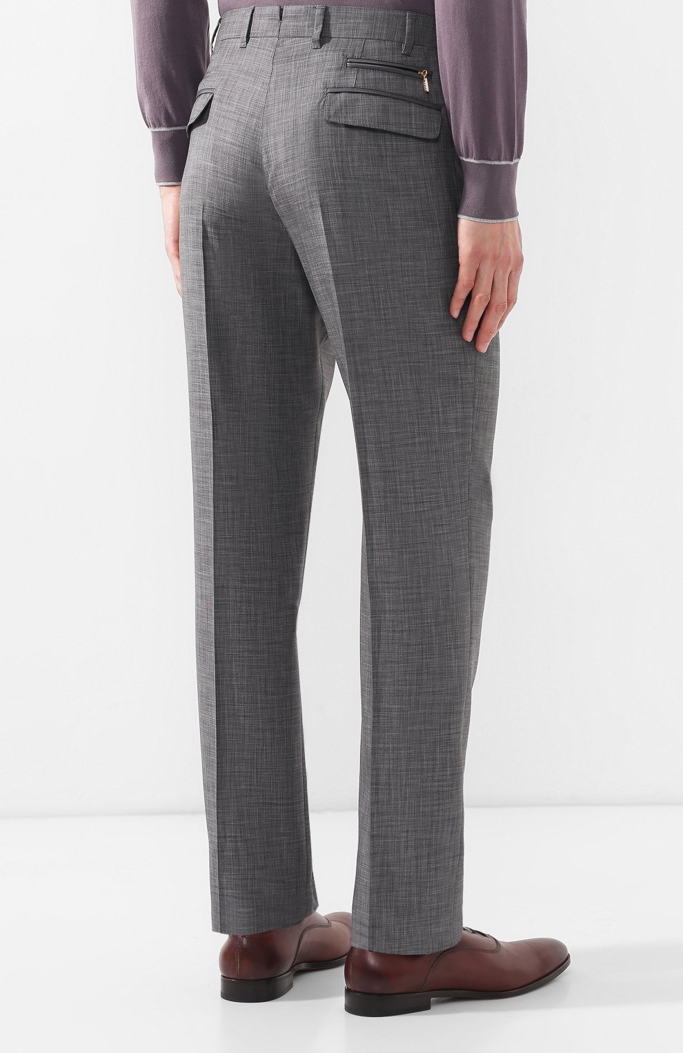 Брюки из смеси шерсти и шелка ZILLI, арт. M0R-40-38N-36139/0001, фото 4