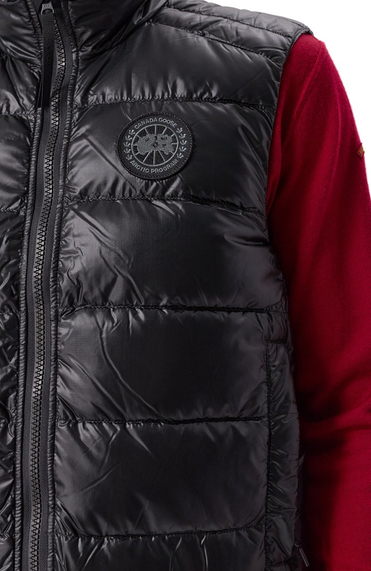 Мужской пуховый жилет crofton CANADA GOOSE черного цвета, арт. 2229MB | Фото 5 (Материал сплава: Проставлено; Драгоценные камни: Проставлено; Длина (верхняя одежда): Короткие; Материал утеплителя: Пух и перо; Материал подклада: Синтетический материал; Стили: Кэжуэл; Мужское Кросс-КТ: жилеты-объемные; Материал внешний: Синтетический материал)