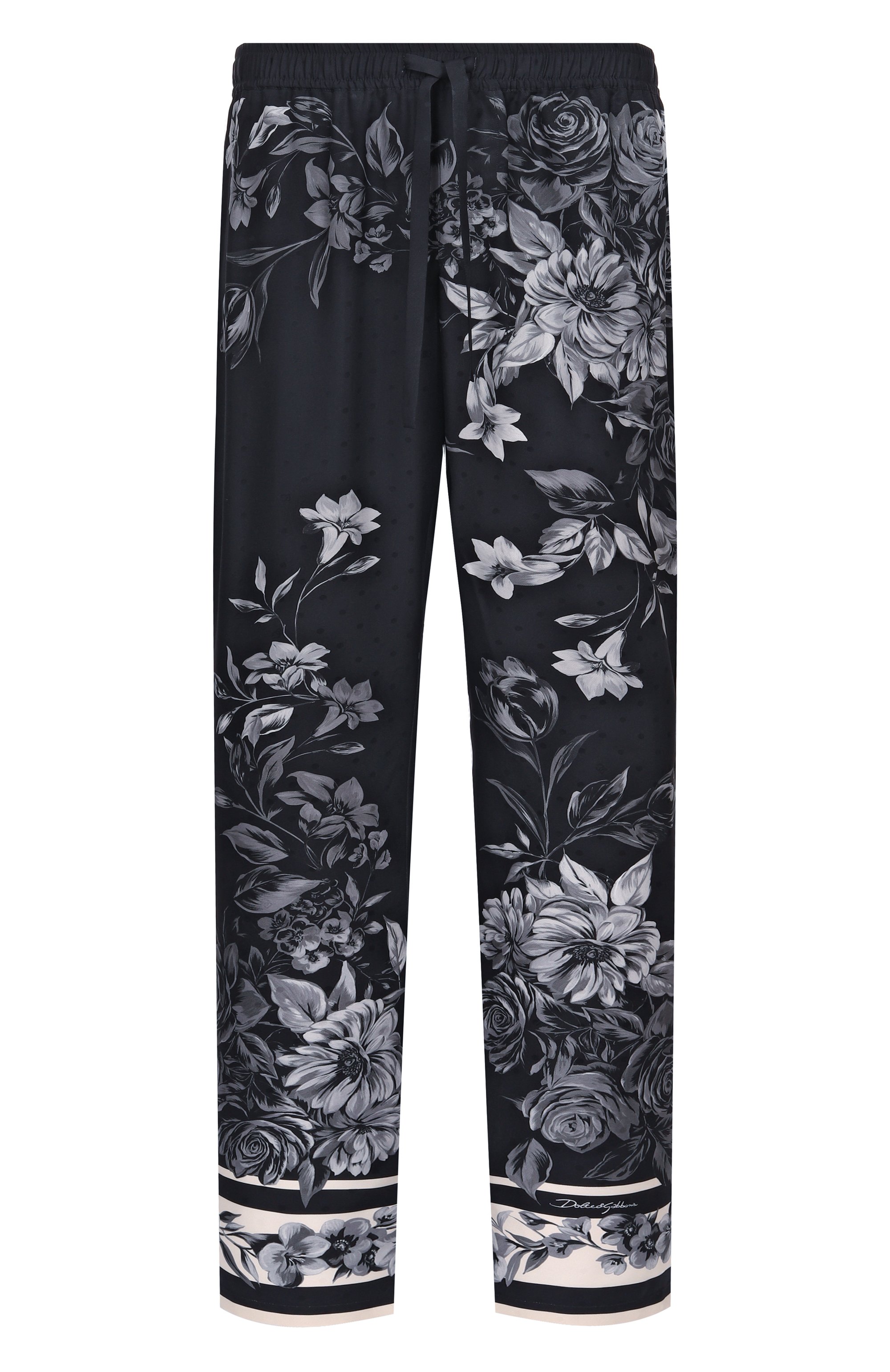 Шелковые домашние брюки DOLCE & GABBANA, арт. GVRMAT/HI12H, фото 1