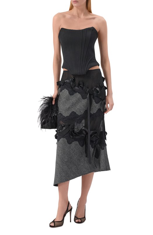 Комбинированная юбка Daniil Antsiferov DA_3210G Серый  DA_3210G Фото 2