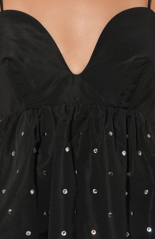 Платье с отделкой стразами Pinko 103853/A1ZZ Чёрный  103853/A1ZZ Фото 5