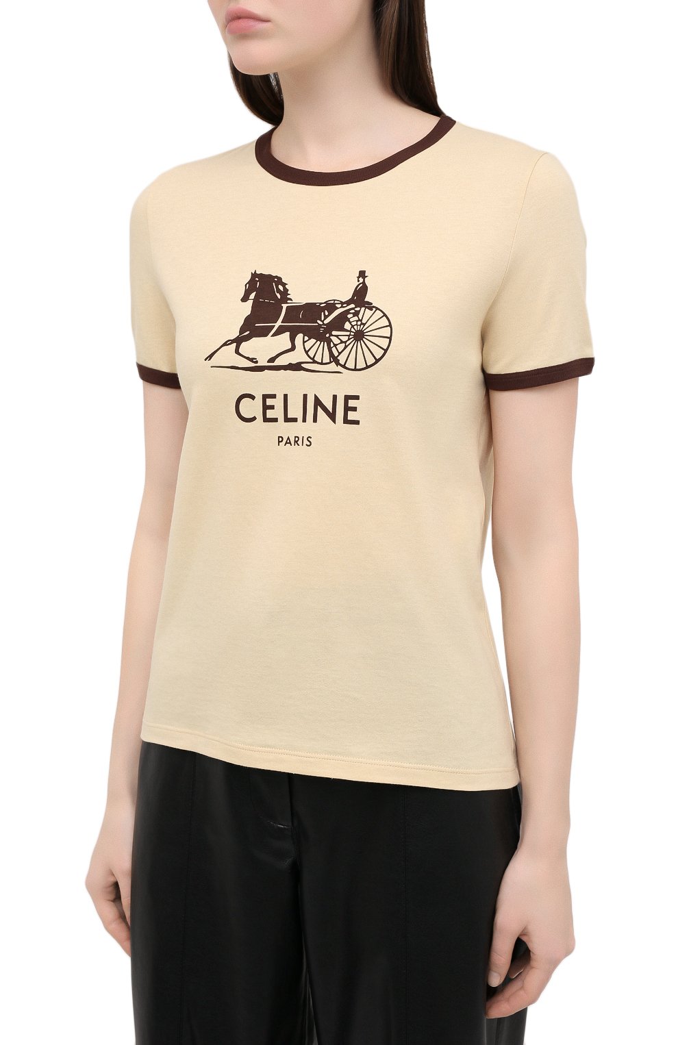 Хлопковая футболка CELINE, арт. 2X575114L, фото 3