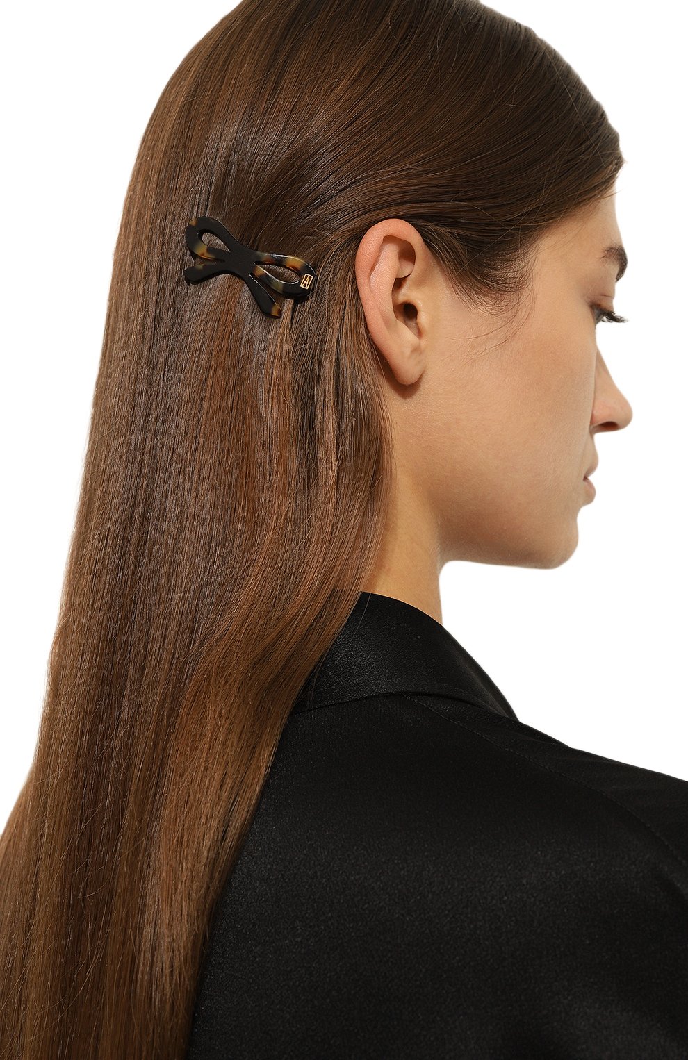 Заколка для волос ALEXANDRE DE PARIS коричневого цвета по цене 4600 руб., арт. ATB-1483-14 W., фото 2 Заколка для волос ALEXANDRE DE PARIS, арт. ATB-1483-14 W., фото 2