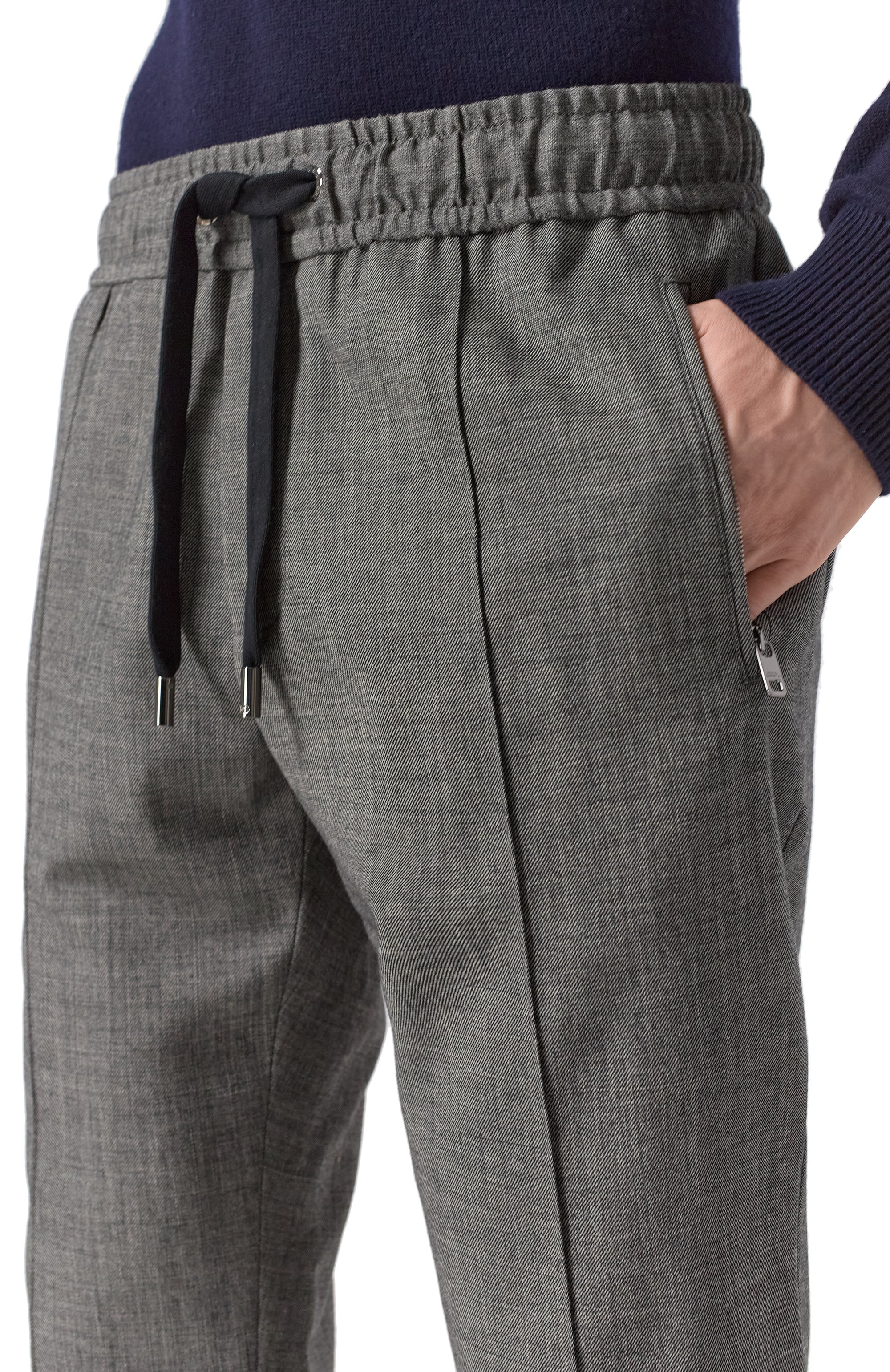 Брюки из шерсти и хлопка DOLCE & GABBANA, арт. GYACET/GI585, фото 5