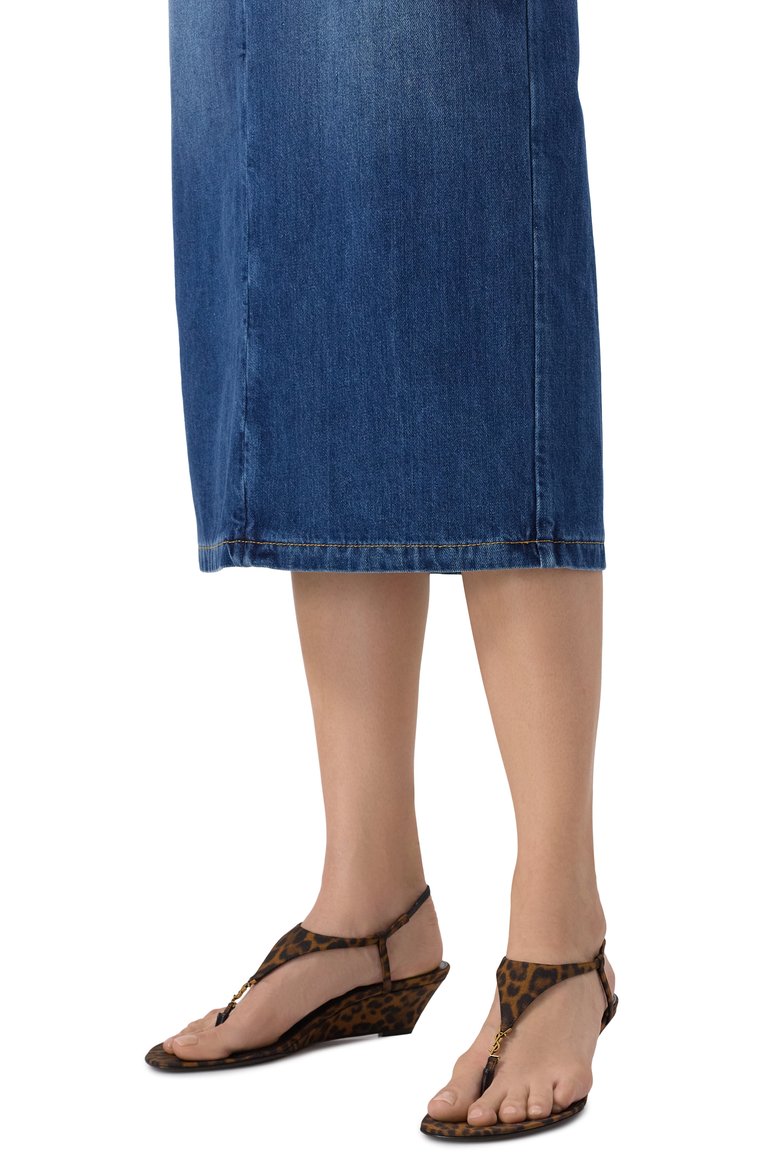 Текстильные босоножки cassandra 40 SAINT LAURENT, арт. 825279/AAC9R, фото 1