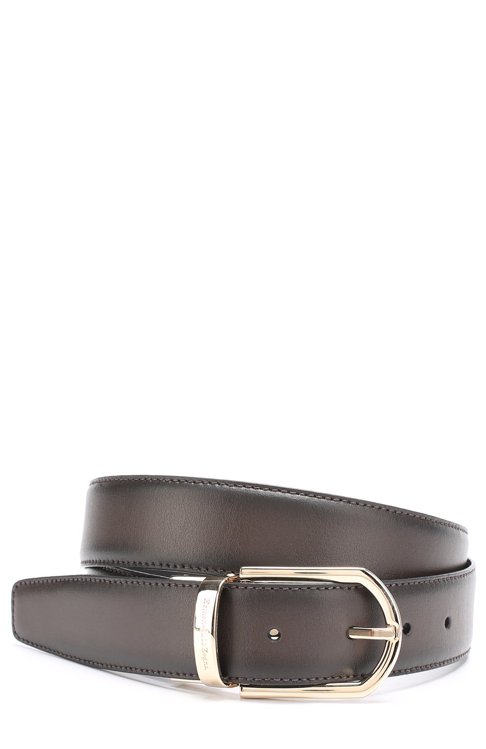 Кожаный ремень с двумя сменными пряжками ZEGNA, арт. BB0X19/VIT, фото 4