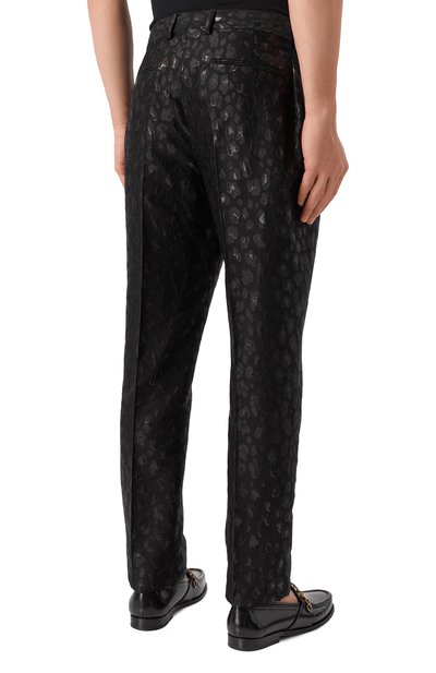 Брюки VERSACE черного цвета по цене 148500 руб., арт. 1016648/1A12363, фото 4 Брюки VERSACE, арт. 1016648/1A12363, фото 4
