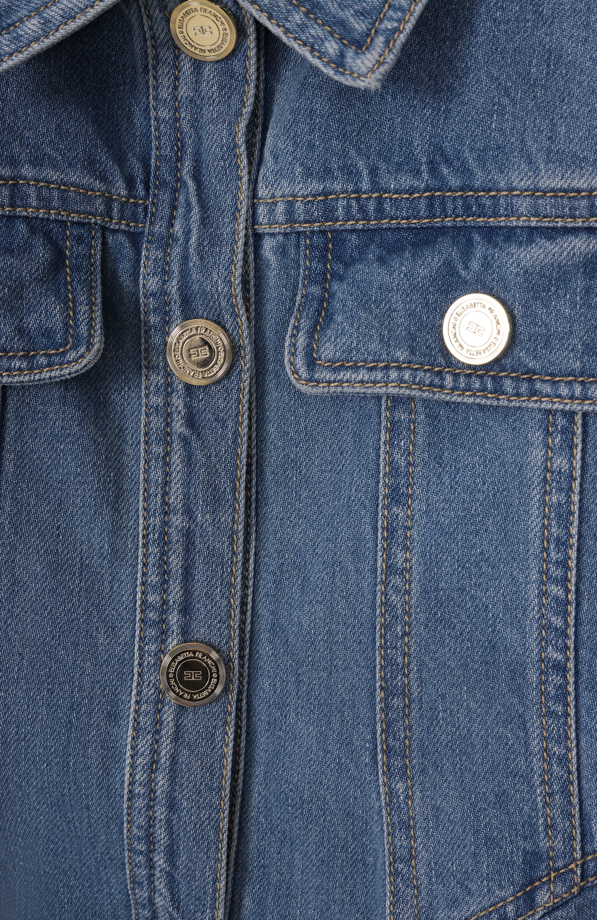 Джинсовая куртка ELISABETTA FRANCHI LA MIA BAMBINA, арт. EFGB1230/DF011/10A-12A+, фото 3