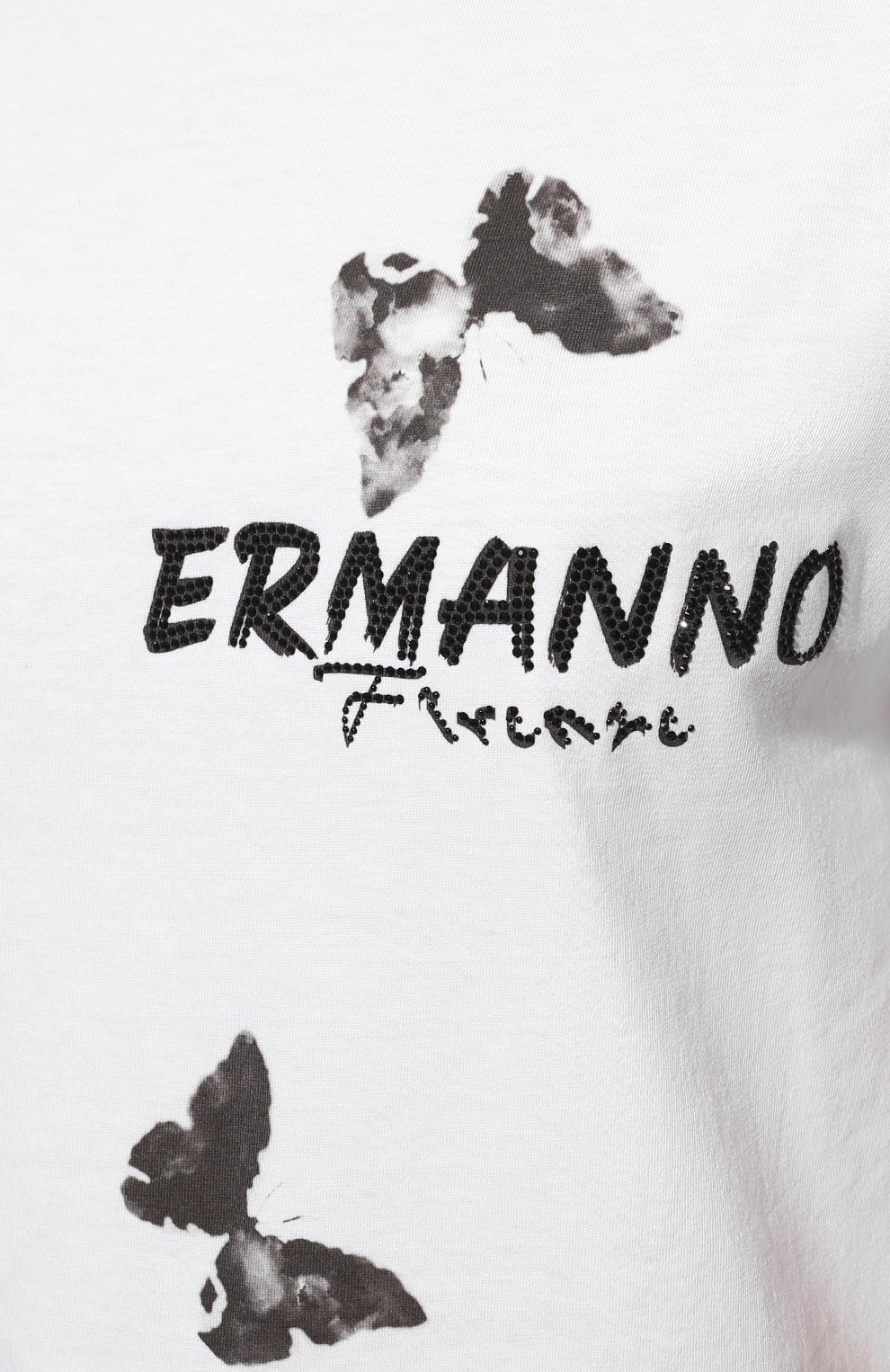 Хлопковая футболка ERMANNO FIRENZE, арт. D40EL 066EI6, фото 5