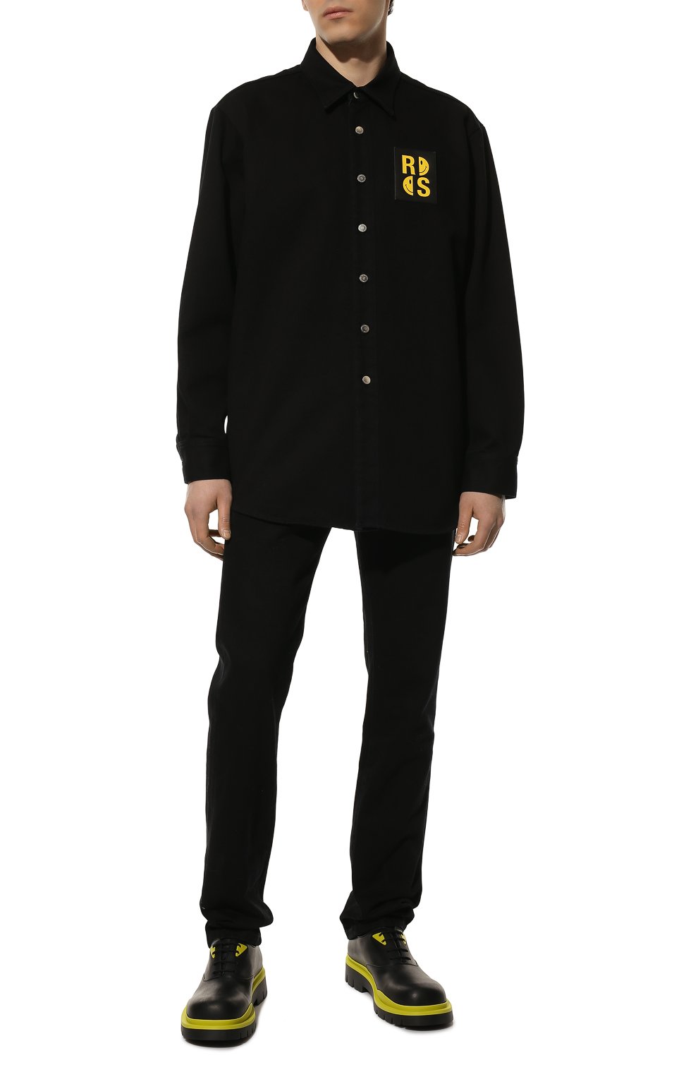 Джинсовая рубашка raf simons x smiley RAF SIMONS, арт. 224-M242-11000, фото 2