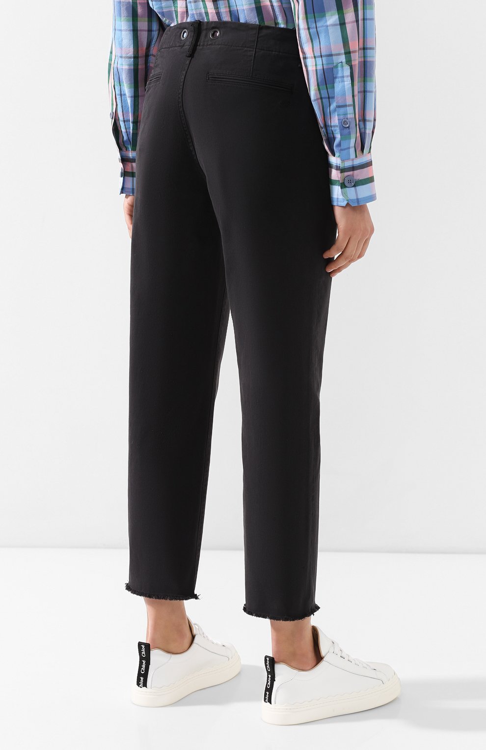 Укороченные джинсы RAG AND BONE черного цвета по цене 23000 руб., арт. W29271442, фото 4 Укороченные джинсы RAG AND BONE, арт. W29271442, фото 4