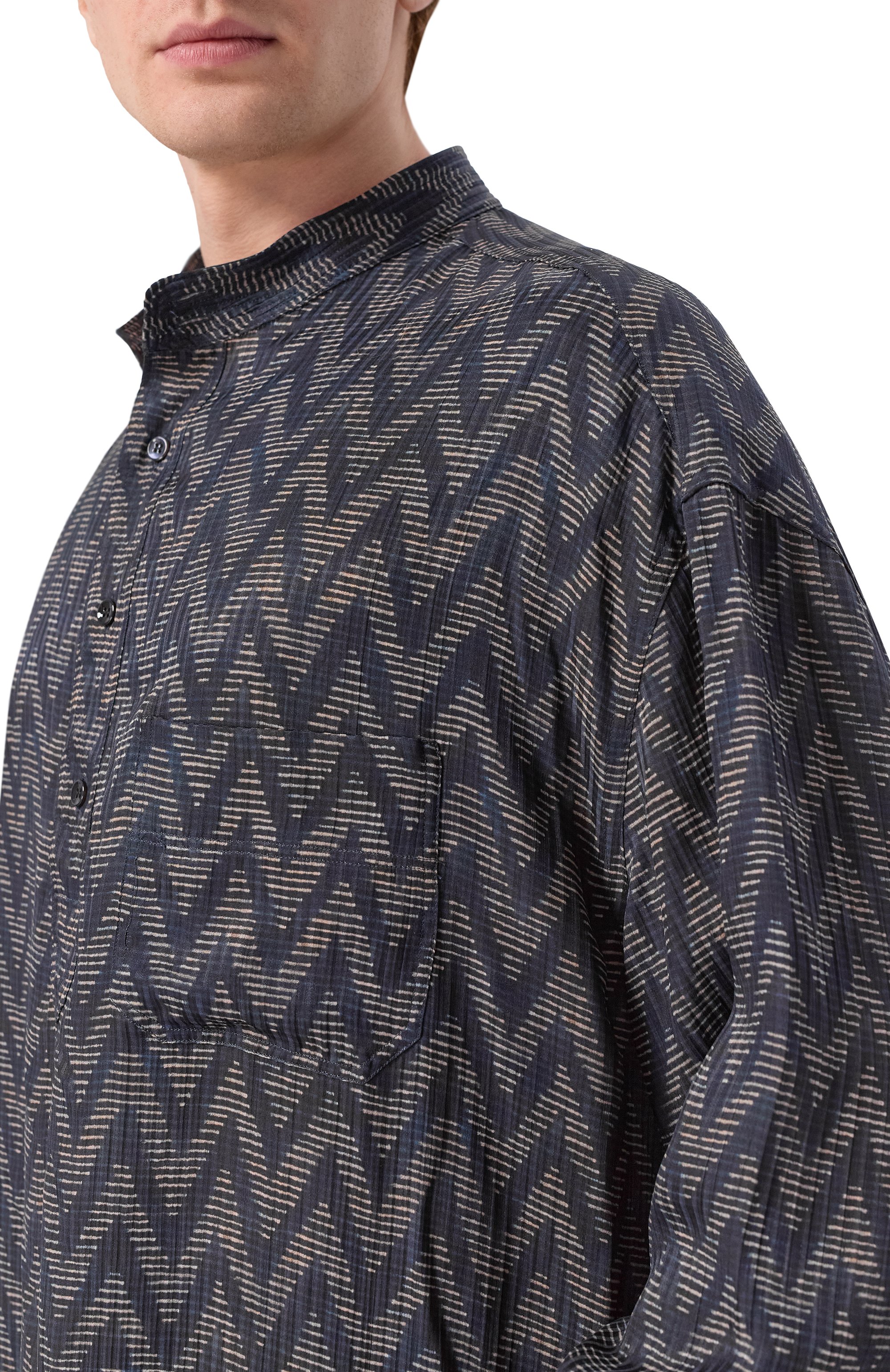 Рубашка из вискозы и шелка GIORGIO ARMANI, арт. GM003495/TE20915, фото 5