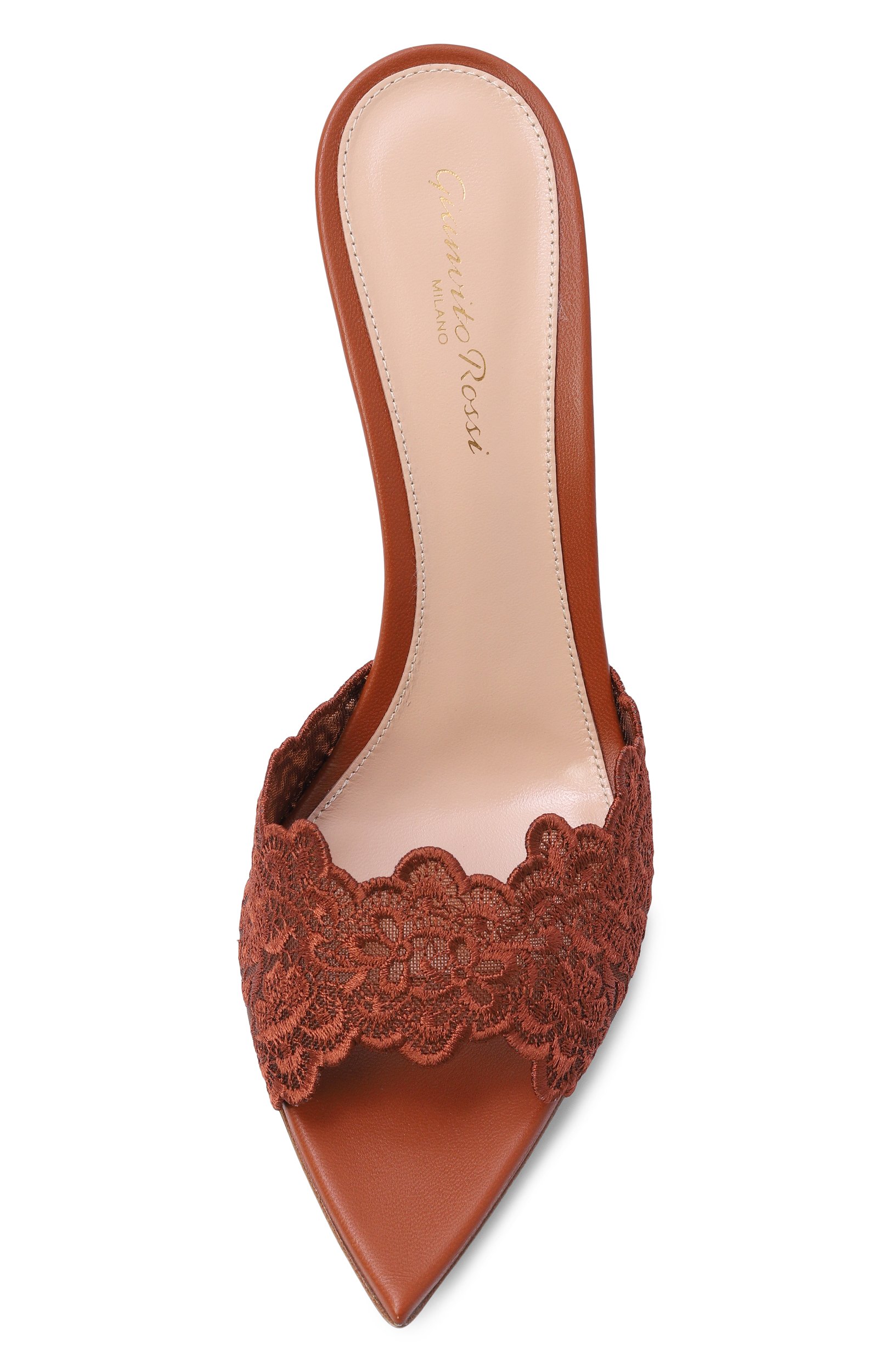 Текстильные мюли yvonne 85 GIANVITO ROSSI коричневого цвета по цене 157000 руб., арт. G17950.85RIC.MHPSEDS, фото 6 Текстильные мюли yvonne 85 GIANVITO ROSSI, арт. G17950.85RIC.MHPSEDS, фото 6