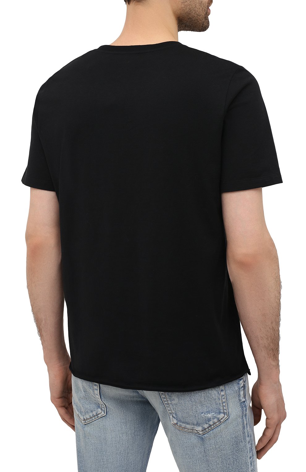 Хлопковая футболка SAINT LAURENT, арт. 646354/Y36AC, фото 4