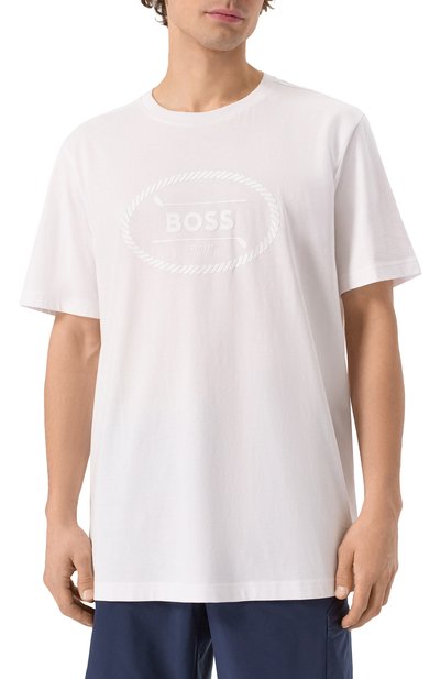 Хлопковая футболка BOSS GREEN, арт. 50537825, фото 3