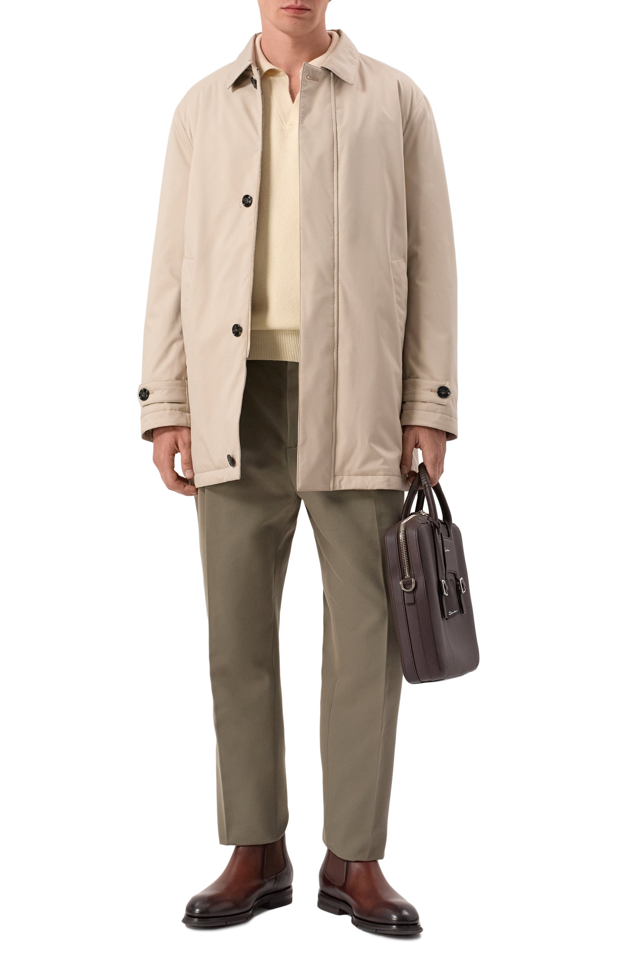 Утепленный плащ KITON, арт. UW1886V0444F08, фото 2