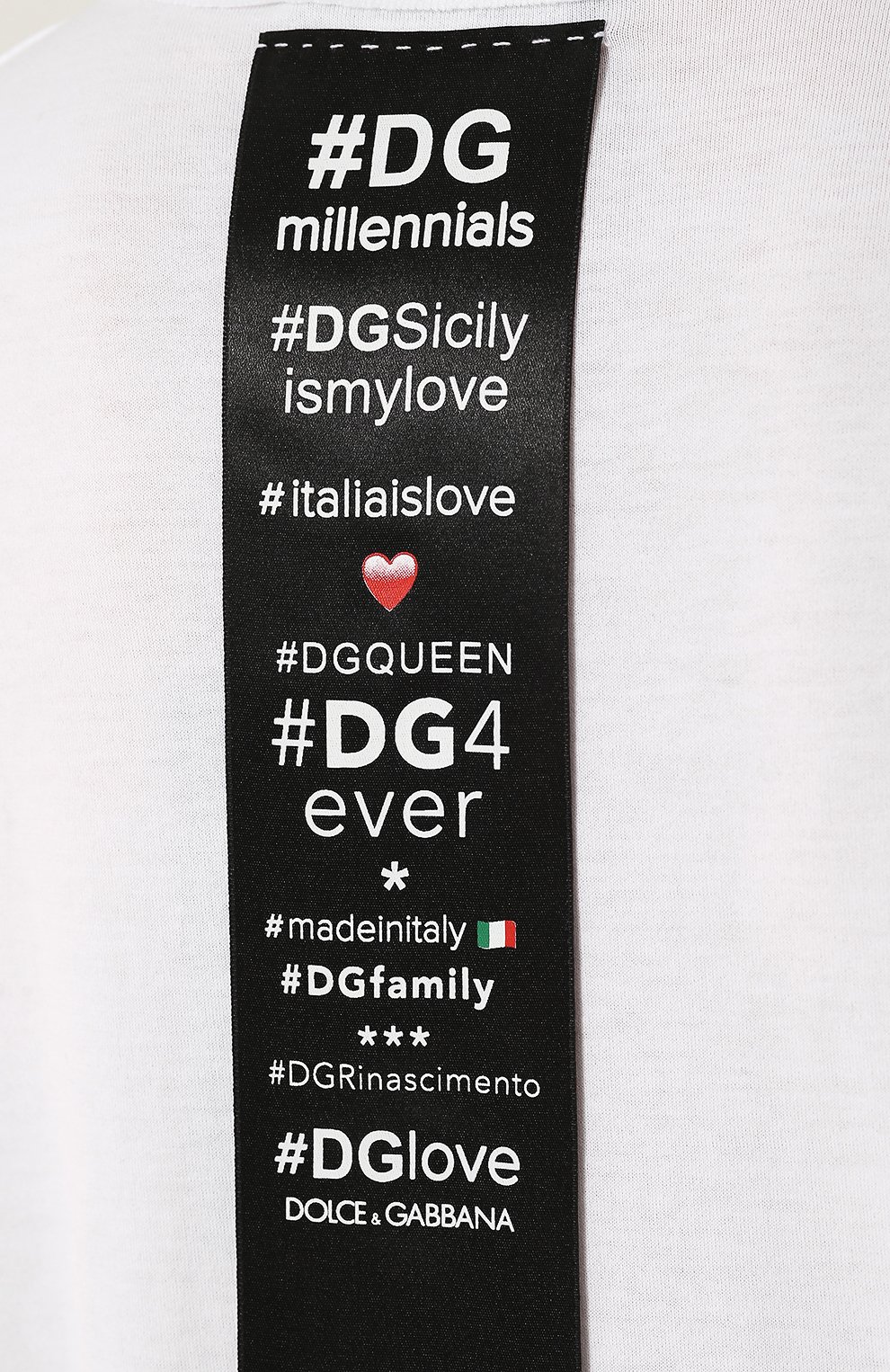 Хлопковая футболка прямого кроя с логотипом бренда DOLCE & GABBANA, арт. F8J80Z/G7MSD, фото 5