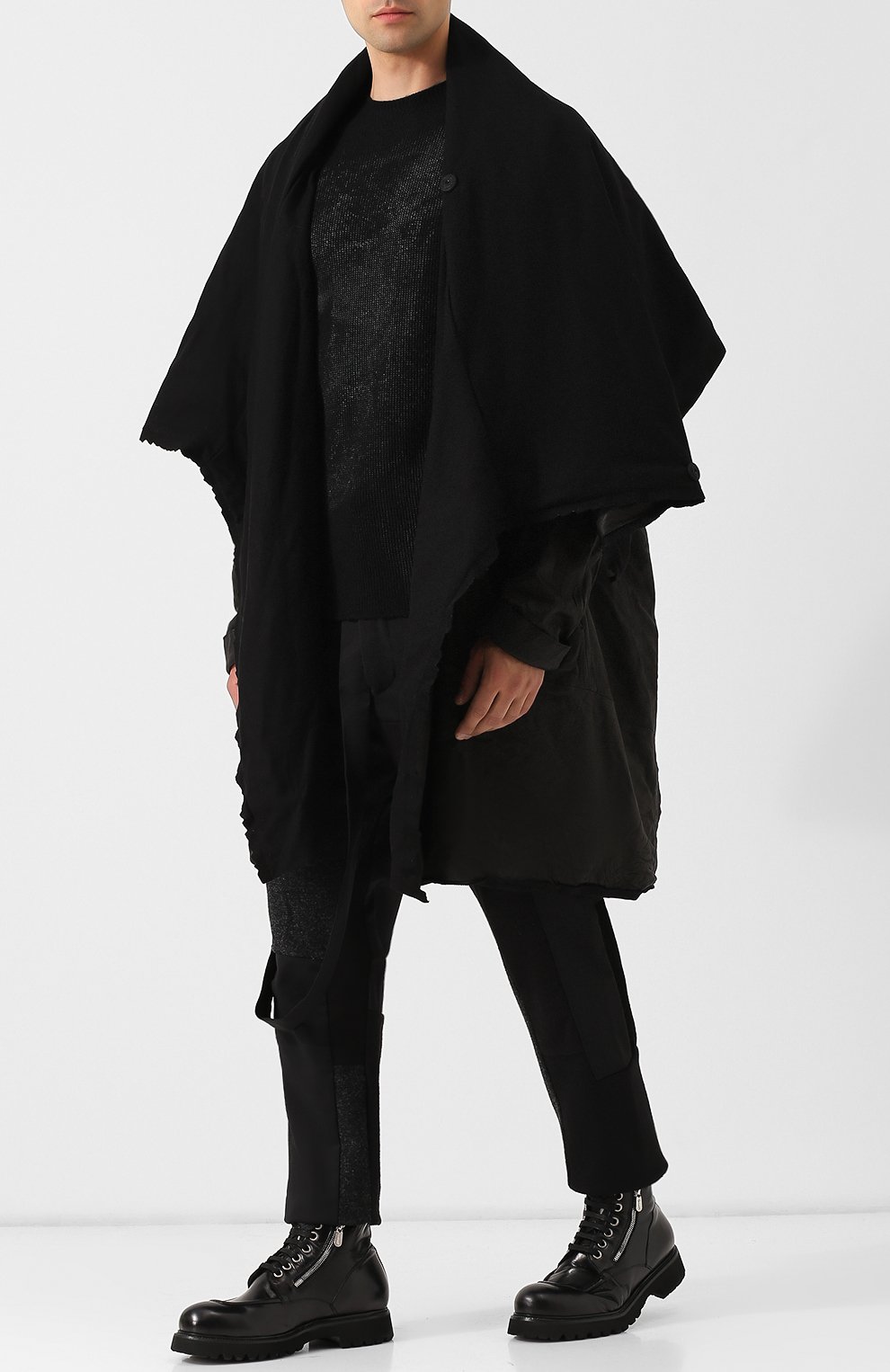 Кожаное пальто свободного кроя (Y) EDITION, арт. Y-UCP P01 0150, фото 2