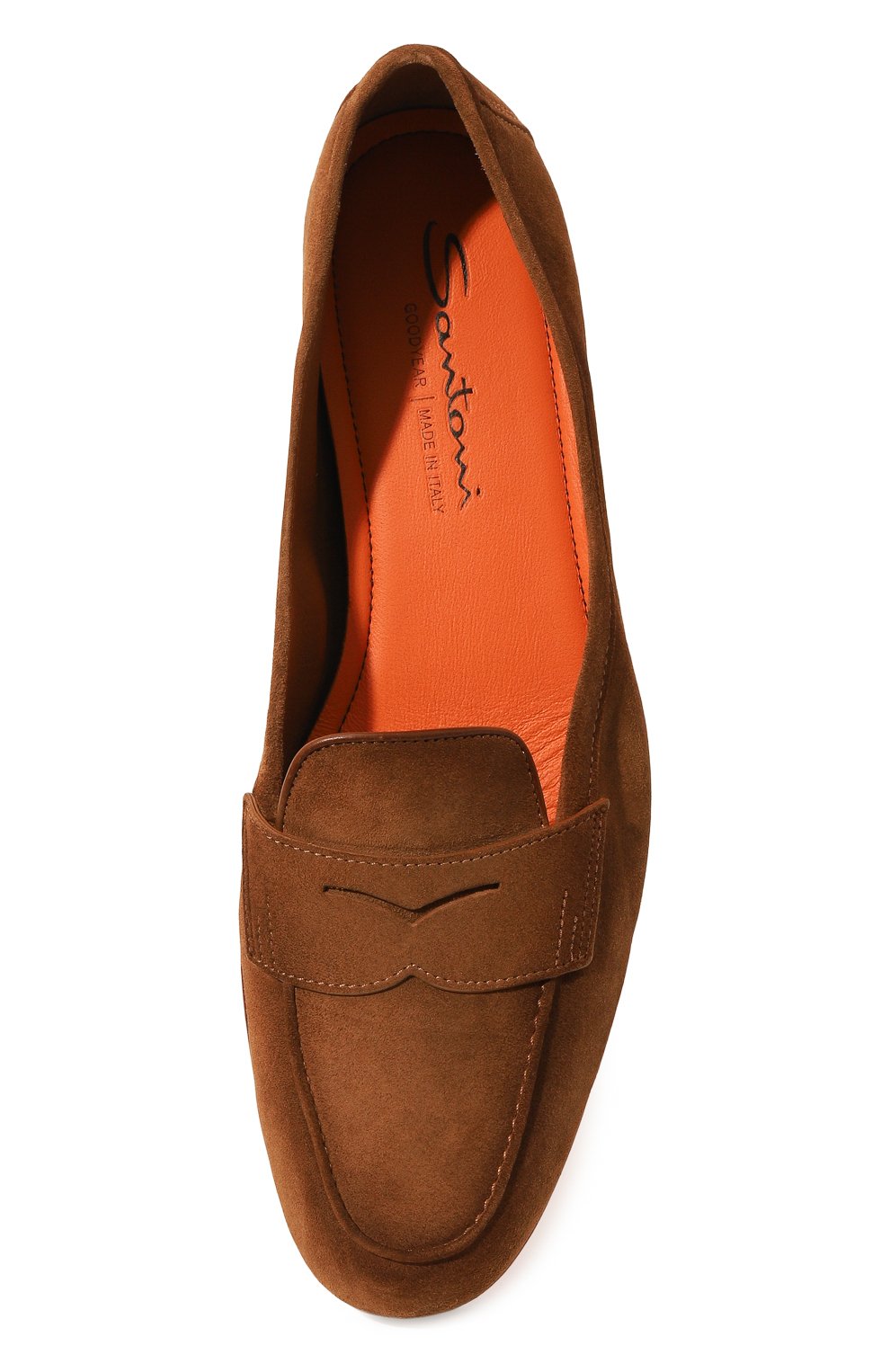 Замшевые лоферы SANTONI, арт. WUNY71031SA4SAEAZ69, фото 6