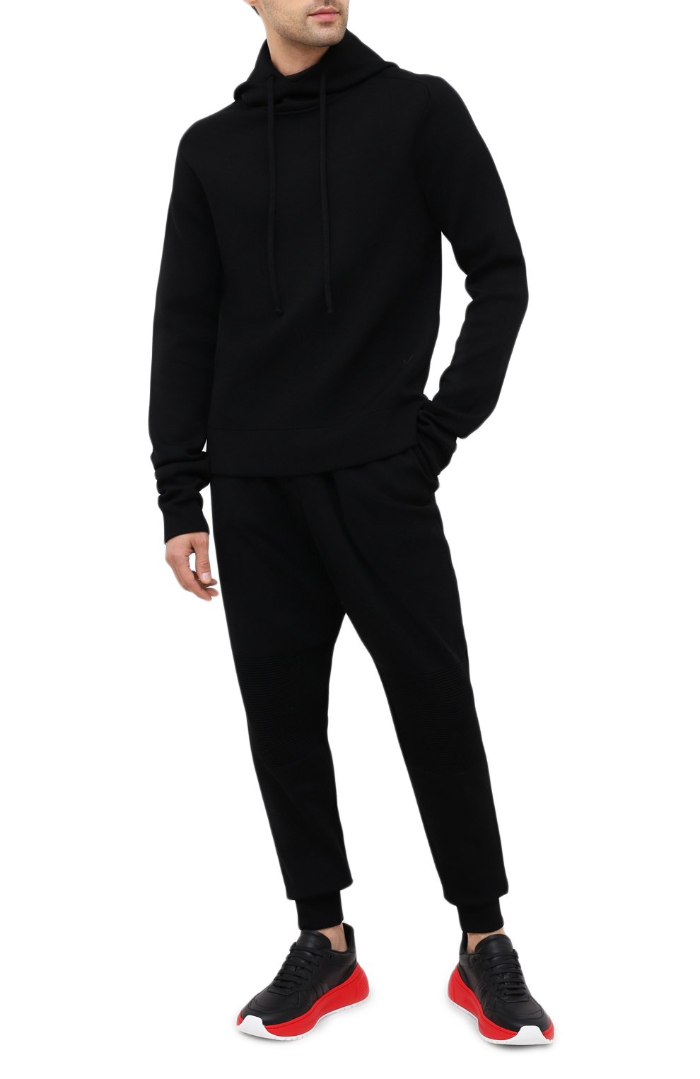 Худи из шерсти и вискозы BOTTEGA VENETA черного цвета по цене 150500 руб., арт. 631512/VKWQ0, фото 2 Худи из шерсти и вискозы BOTTEGA VENETA, арт. 631512/VKWQ0, фото 2