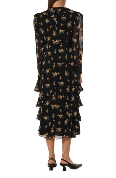 Платье из вискозы BOTROIS черного цвета по цене 39900 руб., арт. SKU09930233, фото 4 Платье из вискозы BOTROIS, арт. SKU09930233, фото 4