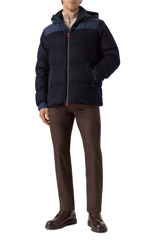 Кашемировый пуховик Kiton UW2229V0436H02 Синий  UW2229V0436H02 Фото 2