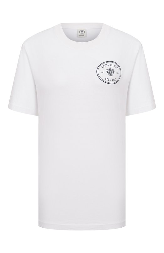 Хлопковая футболка Sporty & Rich х Hotel du Cap-Eden-Roc Sporty and Rich T0043501621WH01 Белый T0043501621WH01