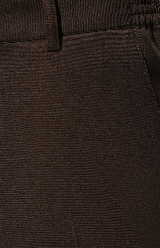 Шерстяные брюки Stefano Ricci M1T2300101/W609 Коричневый  M1T2300101/W609 Фото 5