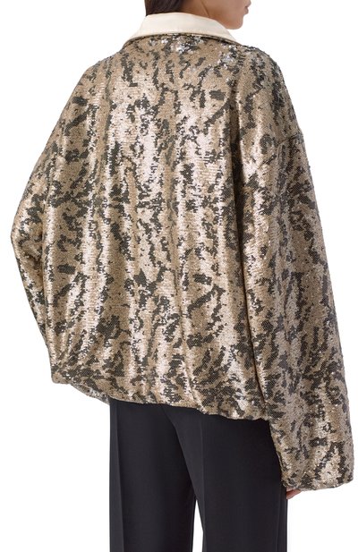 Куртка с отделкой пайетками ХОХЛОМА Х АЛЕНА АХМАДУЛЛИНА, арт. WTO1334, фото 4