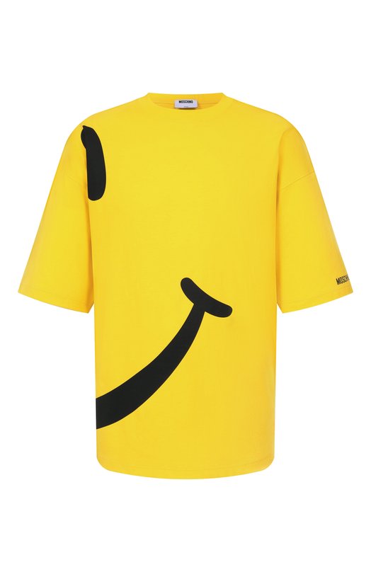 Хлопковая футболка Moschino A0708/0241 Жёлтый A0708/0241
