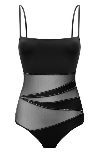 Слитный купальник с прозрачными вставками и стразами  NATAYAKIM, арт. NY-013/18, фото 1