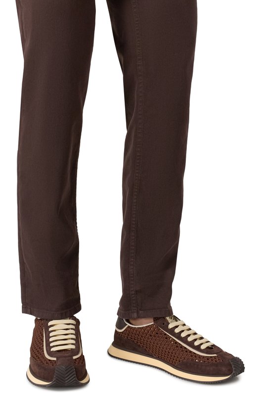 Комбинированные кроссовки DG Cushion Dolce & Gabbana CS2298/A6D45 Коричневый  CS2298/A6D45 Фото 3