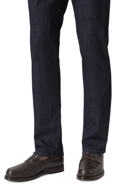 Кожаные пенни-лоферы dressletic BOSS темно-коричневого цвета по цене 67950 руб., арт. 50539885, фото 3 Кожаные пенни-лоферы dressletic BOSS, арт. 50539885, фото 3