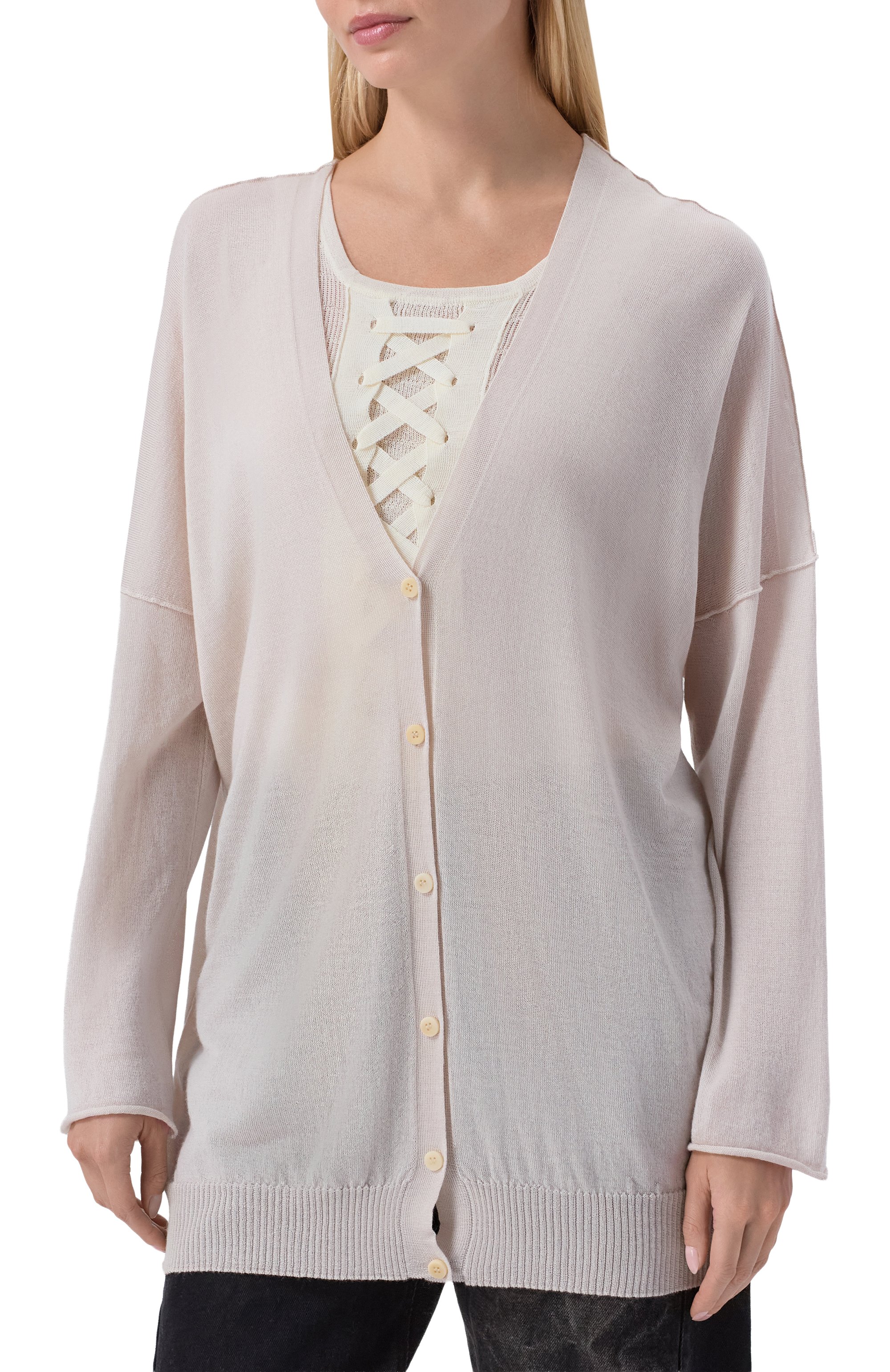 Кардиган из кашемира и шелка ISABEL BENENATO, арт. DK922S26, фото 3