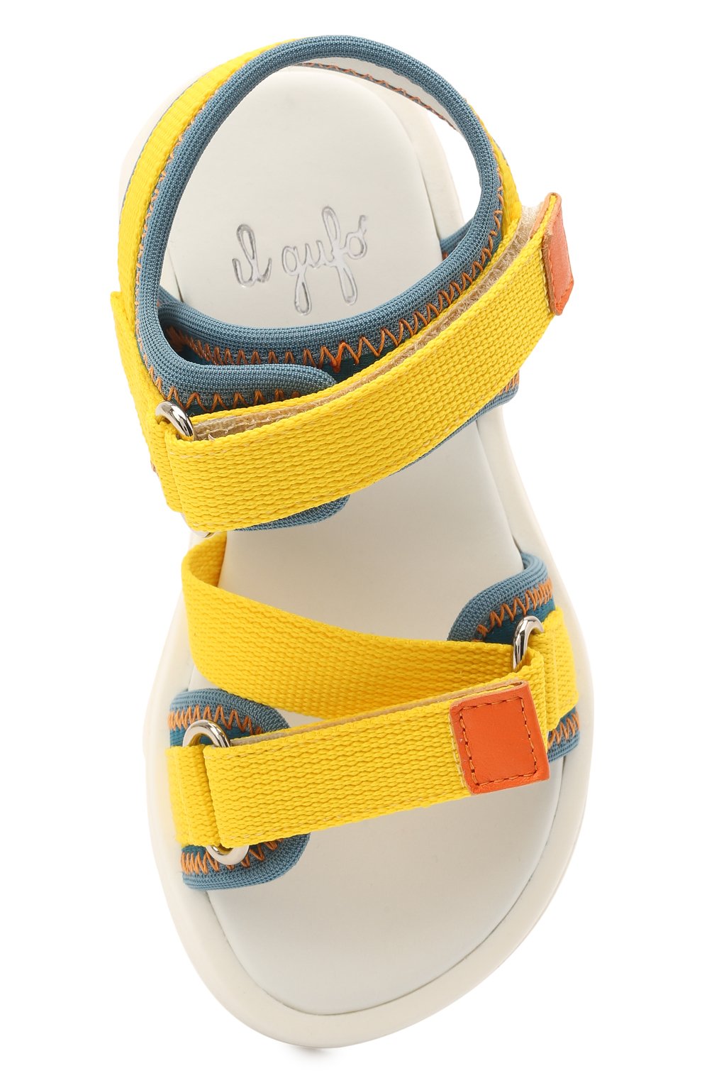 Босоножки IL GUFO желтого цвета по цене 21950 руб., арт. G580/SELVA STRETCH/23-26, фото 4 Босоножки IL GUFO, арт. G580/SELVA STRETCH/23-26, фото 4