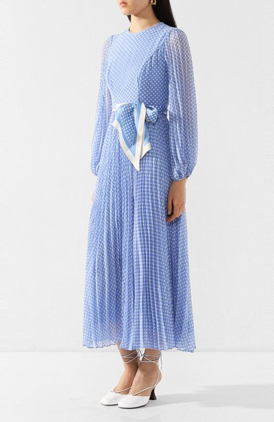 Платье ZIMMERMANN голубого цвета по цене 73950 руб., арт. 7631DRSUP, фото 3 Платье ZIMMERMANN, арт. 7631DRSUP, фото 3