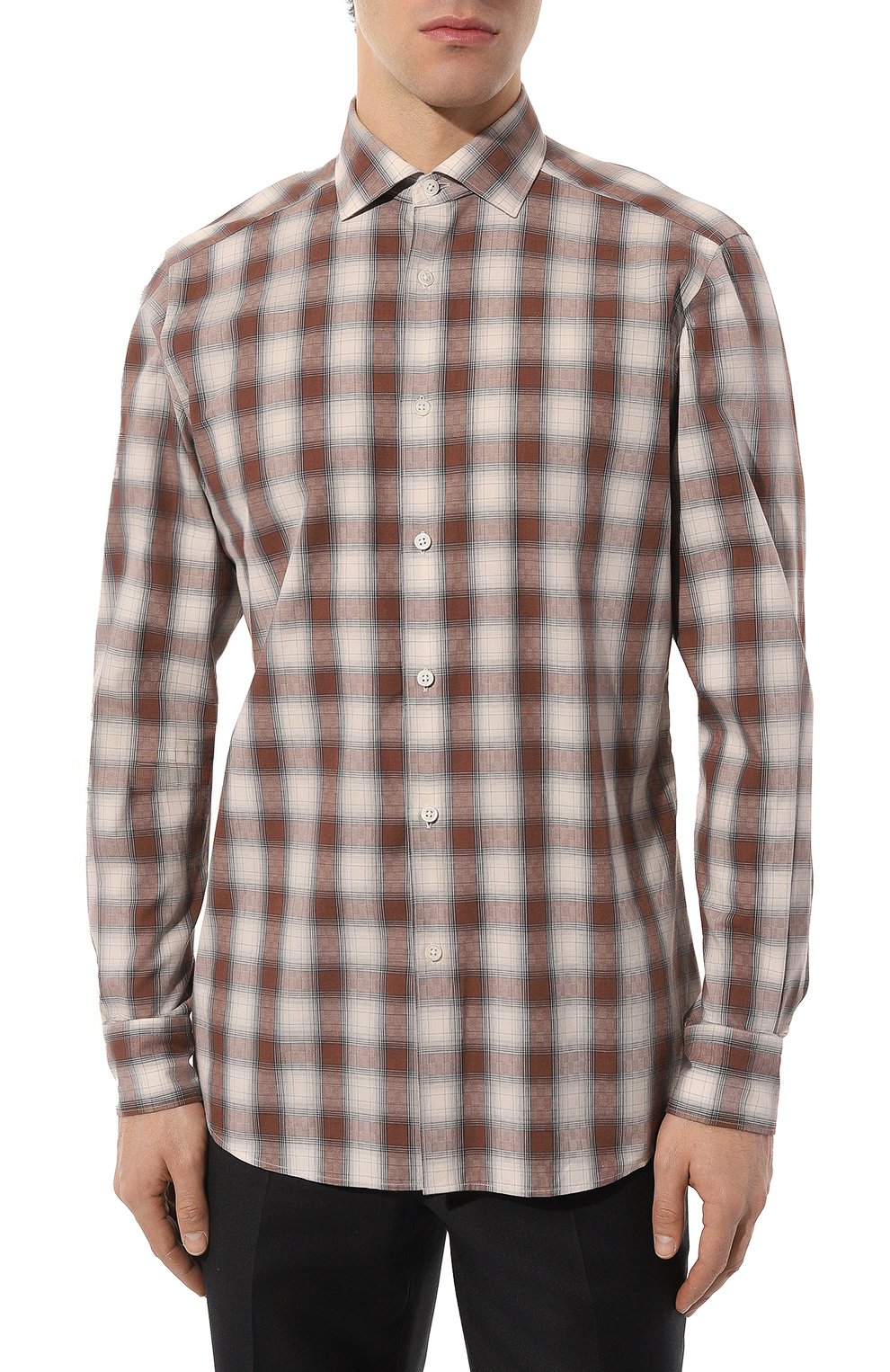 Хлопковая рубашка ZEGNA, арт. UCX21A6/SRF5, фото 3