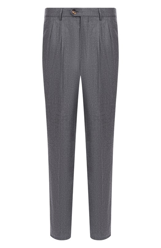Шерстяные брюки Brunello Cucinelli ME226E1950 Серый ME226E1950