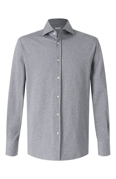 Мужская хлопковая рубашка BRUNELLO CUCINELLI, арт. M0B136686