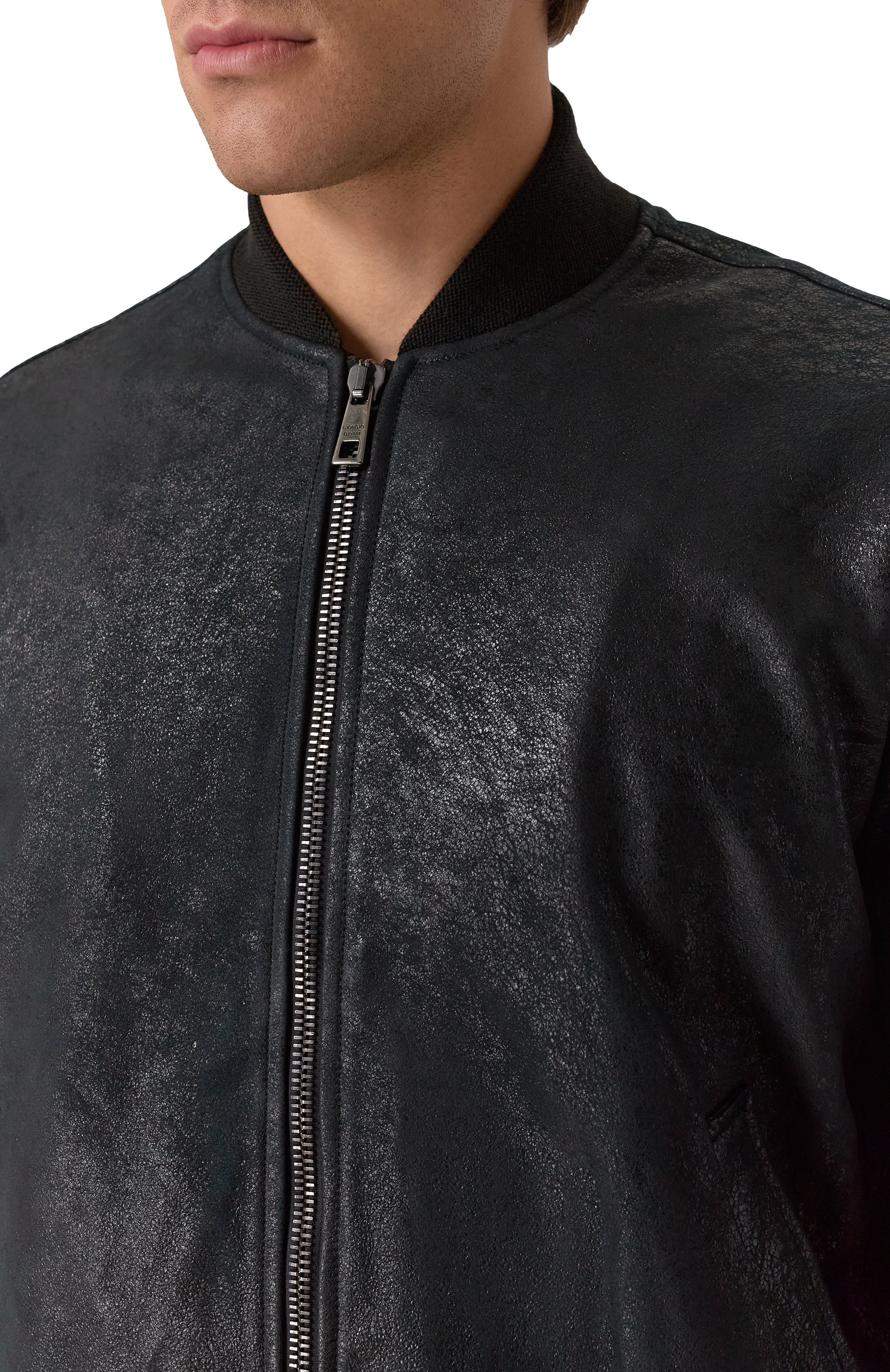 Кожаный бомбер GIORGIO BRATO, арт. GU26F26016NAPSTM, фото 5