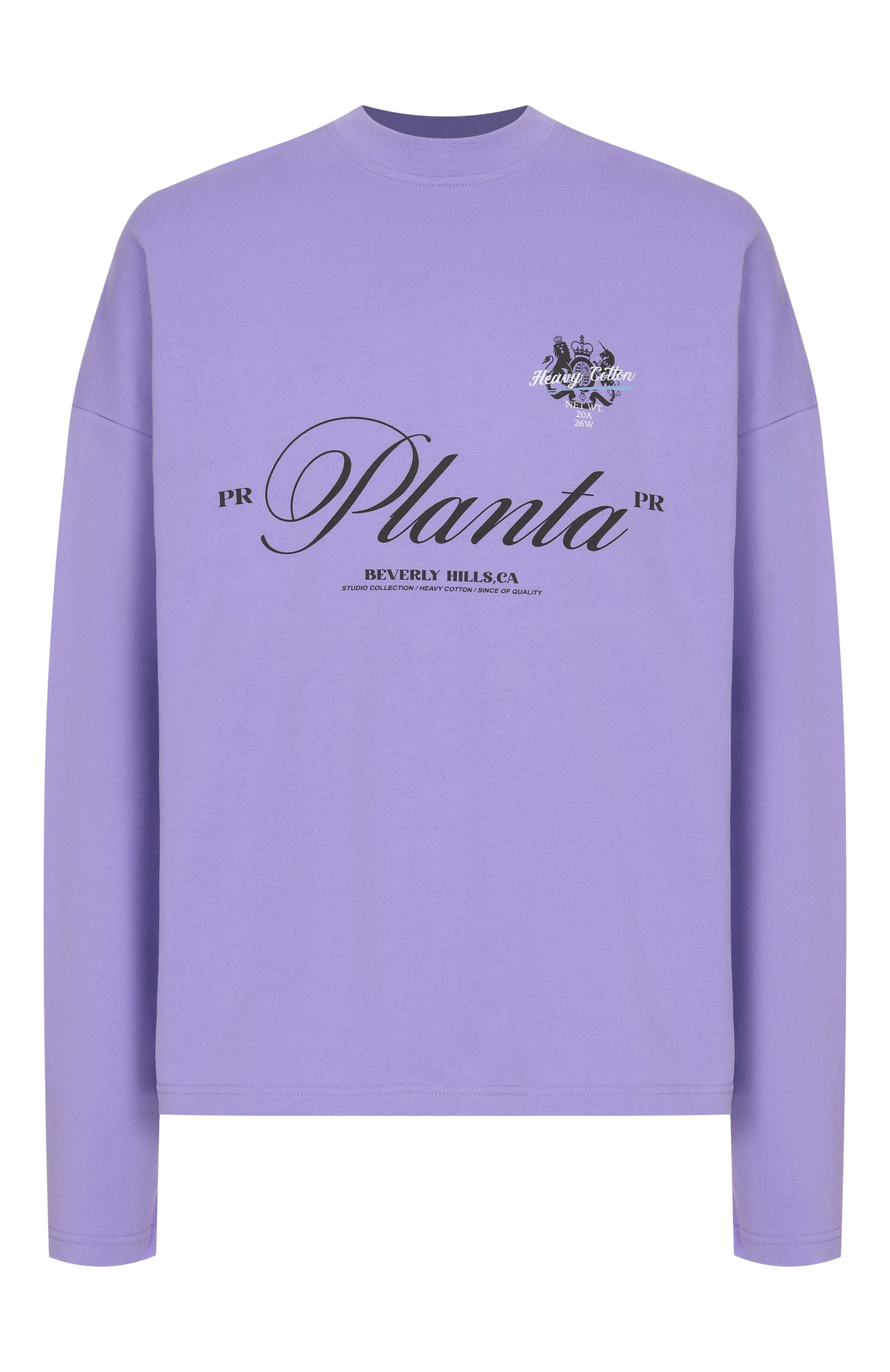 Хлопковый лонгслив PLANTA ROSA, арт. PR/L02.1/COMPLEXITY/220VELVET, фото 1