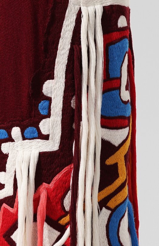 Шерстяные брюки Oscar de la Renta Красный, фото 5