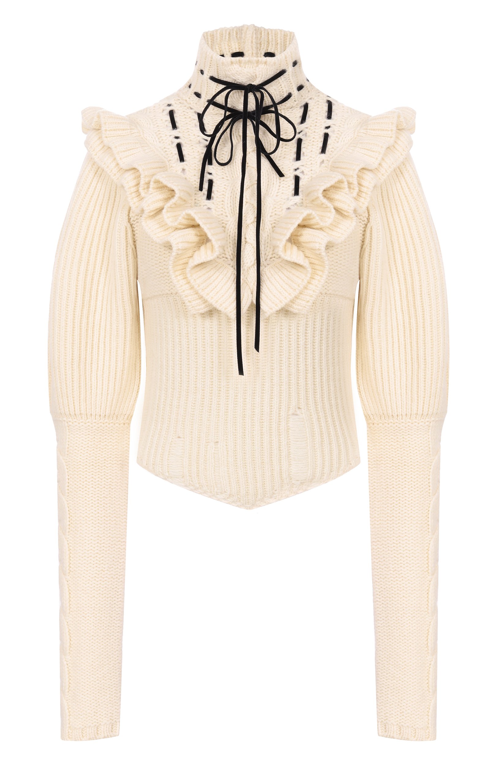 Шерстяной свитер ANN DEMEULEMEESTER, арт. B0014532/KN073, фото 1