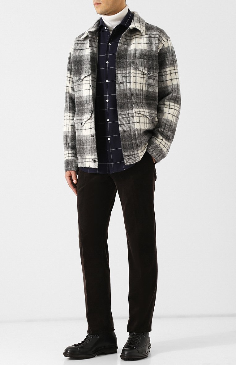 Хлопковая рубашка свободного кроя RALPH LAUREN, арт. 790720964, фото 1