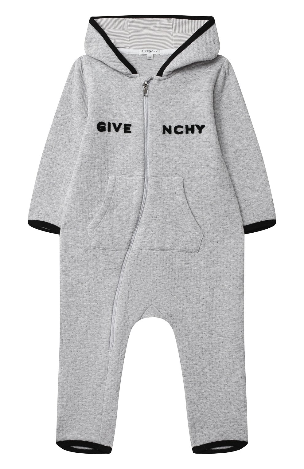 Хлопковый комбинезон GIVENCHY серого цвета по цене 26800 руб., арт. H94050, фото 1 Хлопковый комбинезон GIVENCHY, арт. H94050, фото 1