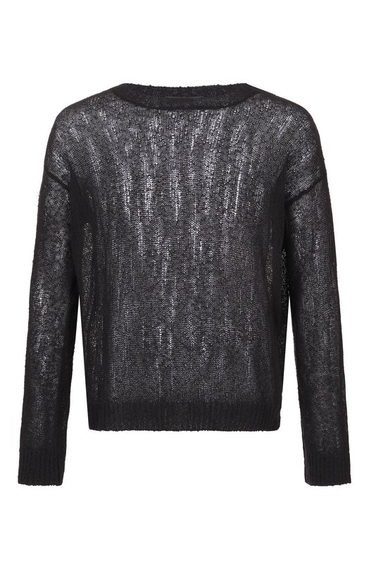 Хлопковый джемпер Ann Demeulemeester B0013750/KN084 Чёрный B0013750/KN084