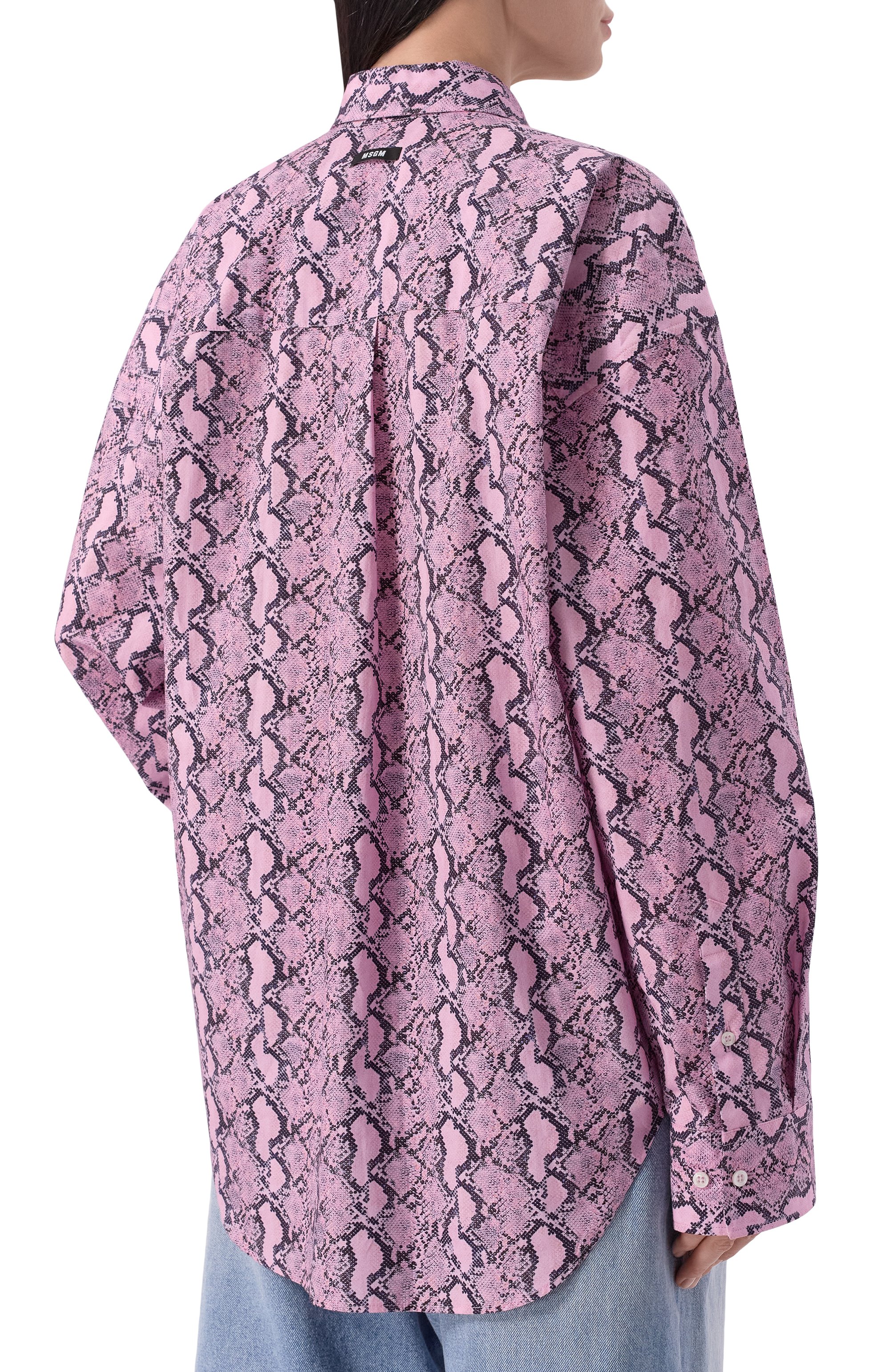 Хлопковая рубашка MSGM, арт. 4042MDE08/267352, фото 4