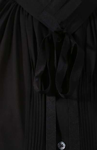 Хлопковая рубашка ANN DEMEULEMEESTER черного цвета по цене 45950 руб., арт. 1901-2012-P-120-099, фото 5 Хлопковая рубашка ANN DEMEULEMEESTER, арт. 1901-2012-P-120-099, фото 5
