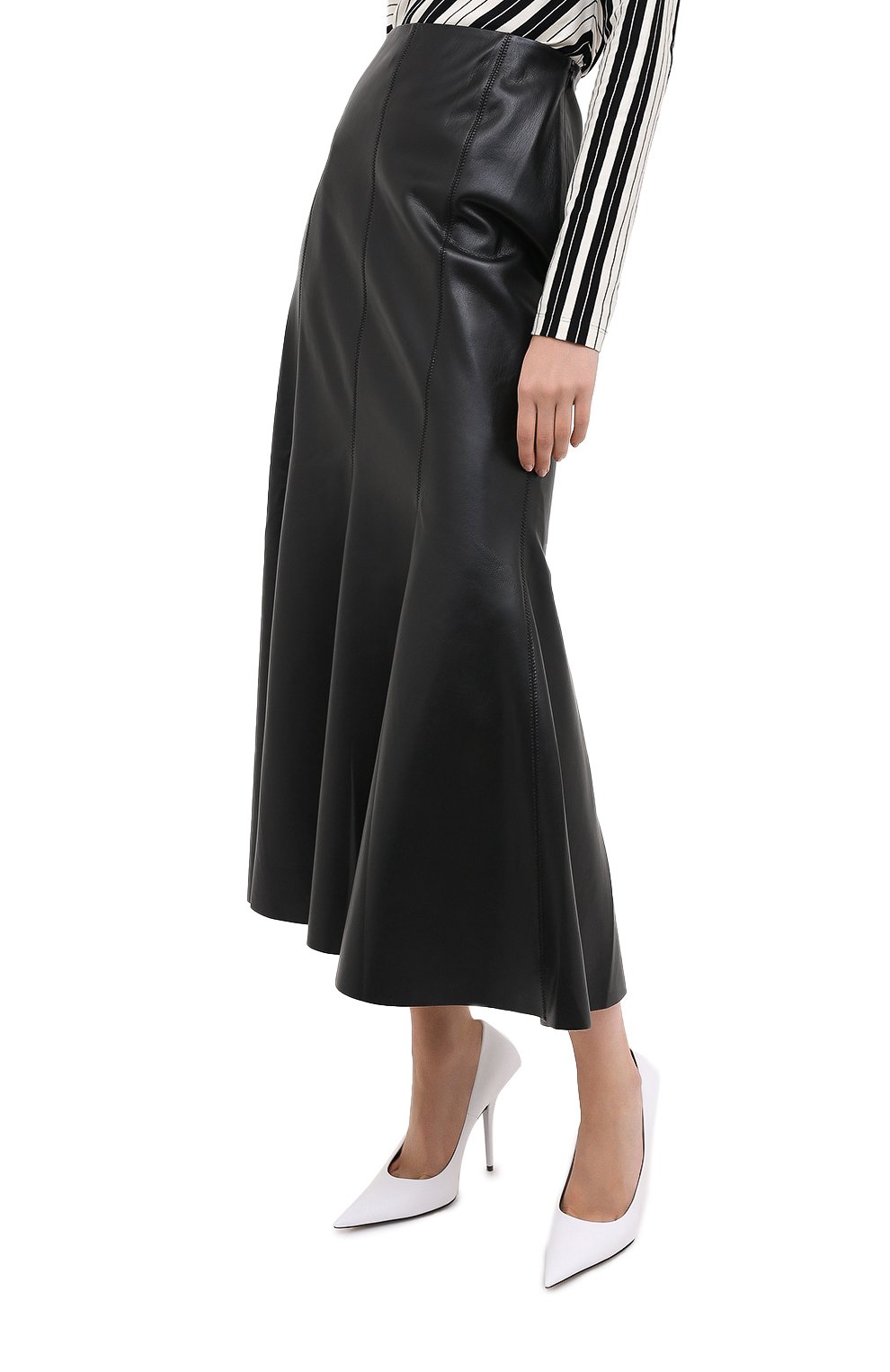 Юбка-миди NANUSHKA, арт. ARTEM_BLACK_VEGAN LEATHER, фото 3