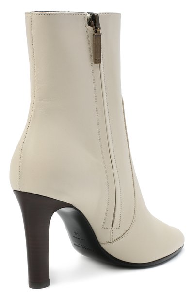 Кожаные ботильоны jane SAINT LAURENT белого цвета по цене 96350 руб., арт. 632473/1ZJ00, фото 4 Кожаные ботильоны jane SAINT LAURENT, арт. 632473/1ZJ00, фото 4